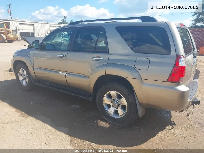 2008 Toyota 4Runner Sr5 V6 VIN: JTEZU14R68K007685 Lot: 40486646