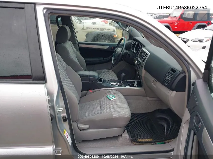 JTEBU14R68K022754 2008 Toyota 4Runner Sr5 V6