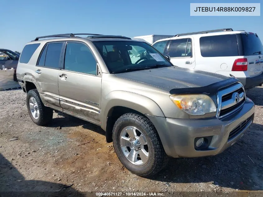 2008 Toyota 4Runner Sr5 V6 VIN: JTEBU14R88K009827 Lot: 40571127