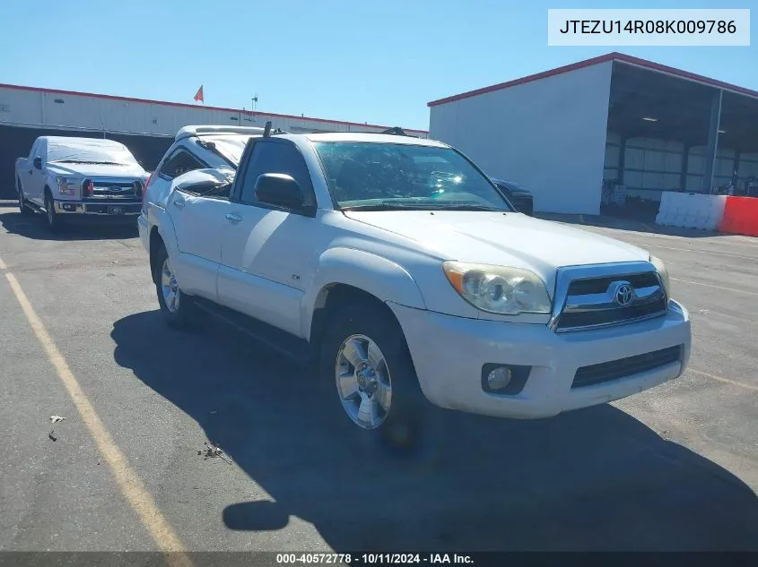 2008 Toyota 4Runner Sr5 V6 VIN: JTEZU14R08K009786 Lot: 40572778