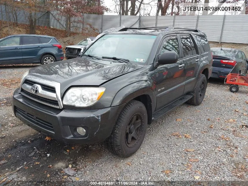 2008 Toyota 4Runner Sr5 V6 VIN: JTEBU14R98K001462 Lot: 40764691