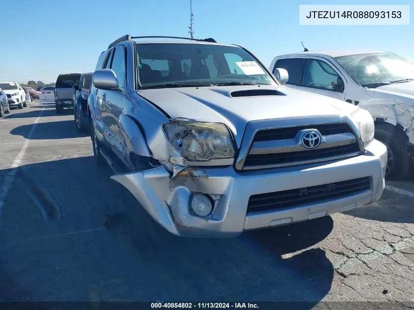 JTEZU14R088093153 2008 Toyota 4Runner Sport V6