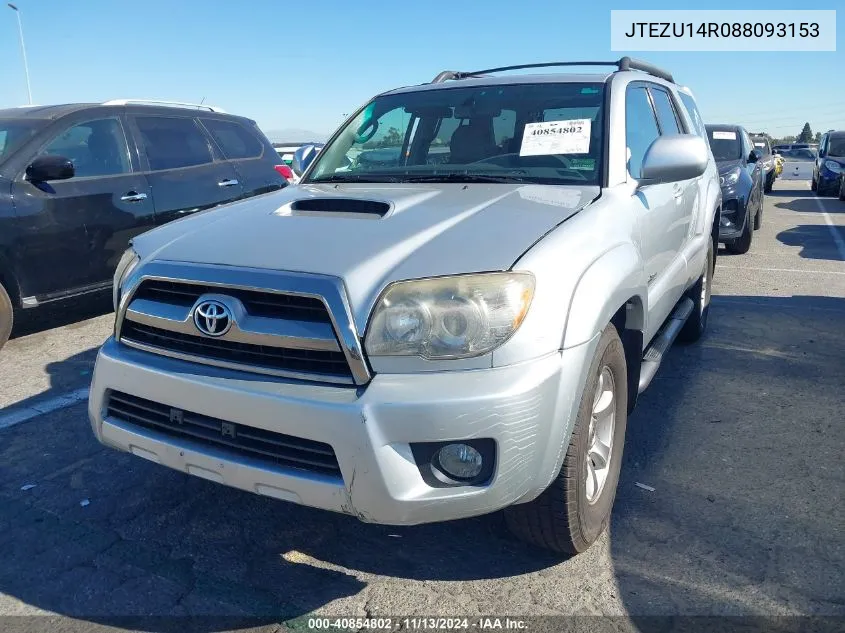 JTEZU14R088093153 2008 Toyota 4Runner Sport V6