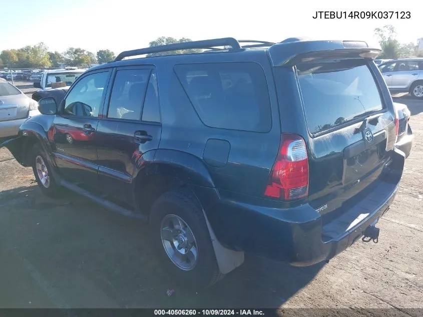 2009 Toyota 4Runner Sr5 V6 VIN: JTEBU14R09K037123 Lot: 40506260