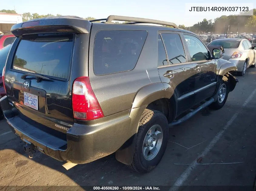 2009 Toyota 4Runner Sr5 V6 VIN: JTEBU14R09K037123 Lot: 40506260