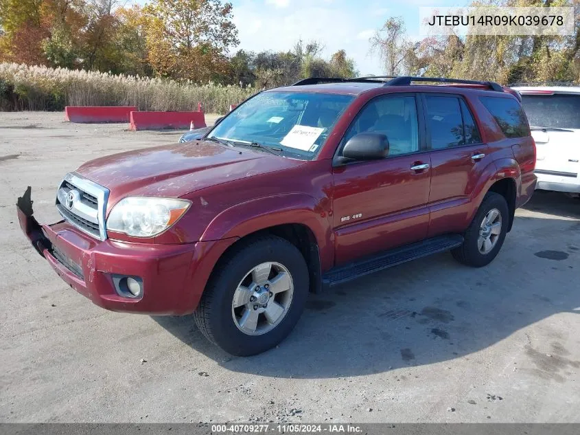 2009 Toyota 4Runner Sr5 V6 VIN: JTEBU14R09K039678 Lot: 40709277