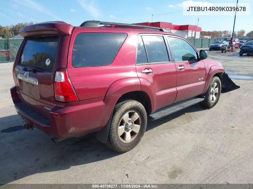 2009 Toyota 4Runner Sr5 V6 VIN: JTEBU14R09K039678 Lot: 40709277