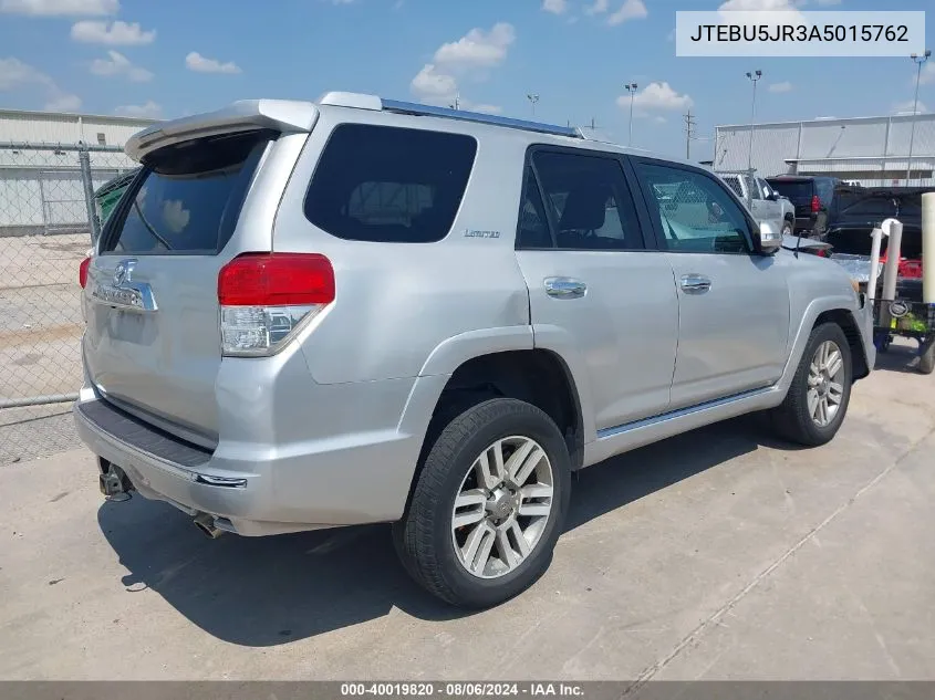 JTEBU5JR3A5015762 2010 Toyota 4Runner Limited V6