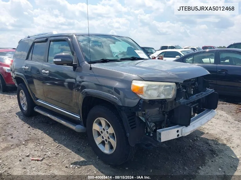 2010 Toyota 4Runner Sr5 V6 VIN: JTEBU5JRXA5012468 Lot: 40085414