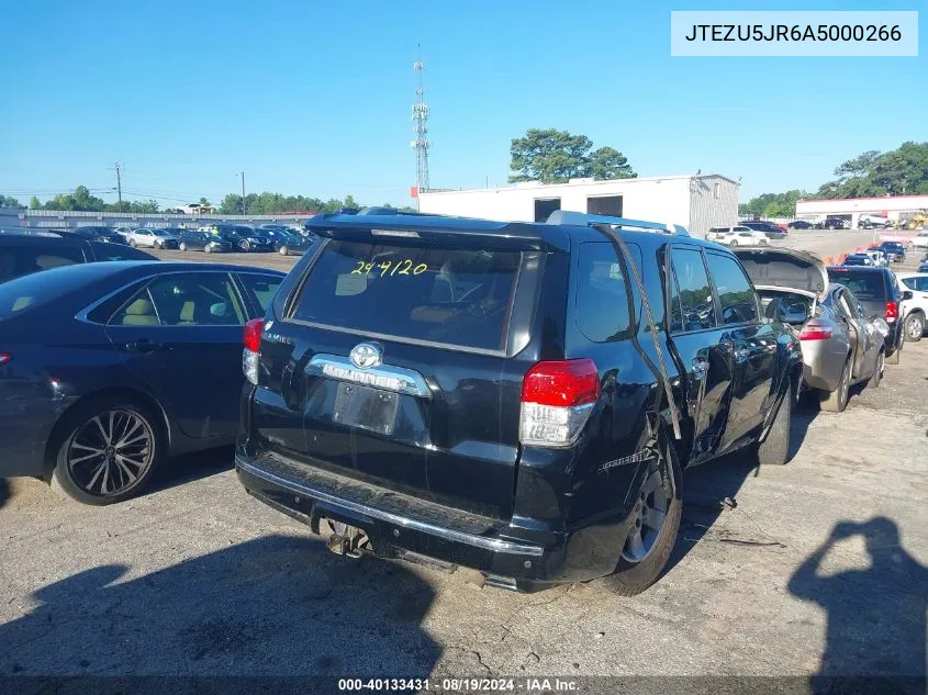 JTEZU5JR6A5000266 2010 Toyota 4Runner Sr5 V6