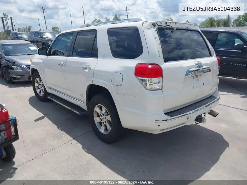 2010 Toyota 4Runner Sr5 V6 VIN: JTEZU5JR3A5004338 Lot: 40195122