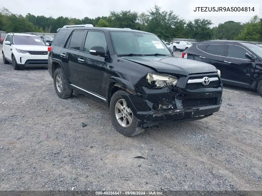 2010 Toyota 4Runner Sr5 V6 VIN: JTEZU5JR9A5004814 Lot: 40285547