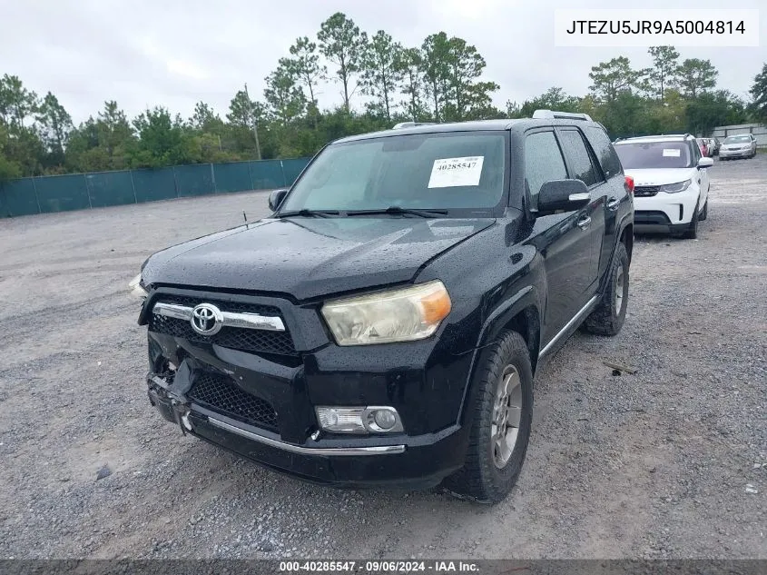 2010 Toyota 4Runner Sr5 V6 VIN: JTEZU5JR9A5004814 Lot: 40285547