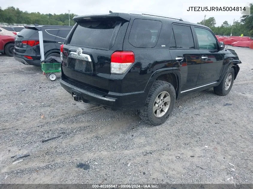 2010 Toyota 4Runner Sr5 V6 VIN: JTEZU5JR9A5004814 Lot: 40285547