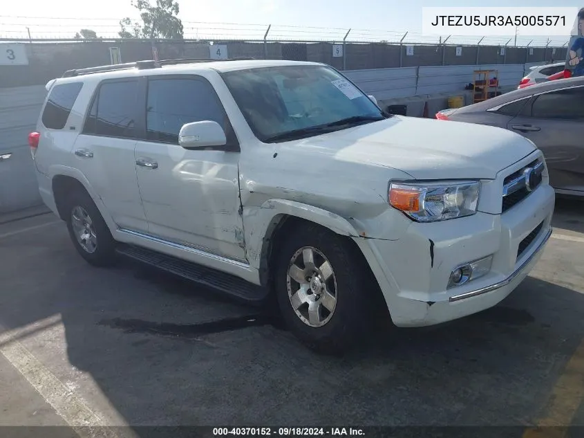 2010 Toyota 4Runner Sr5/Sport VIN: JTEZU5JR3A5005571 Lot: 40370152