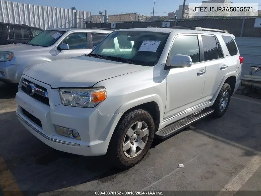 2010 Toyota 4Runner Sr5/Sport VIN: JTEZU5JR3A5005571 Lot: 40370152