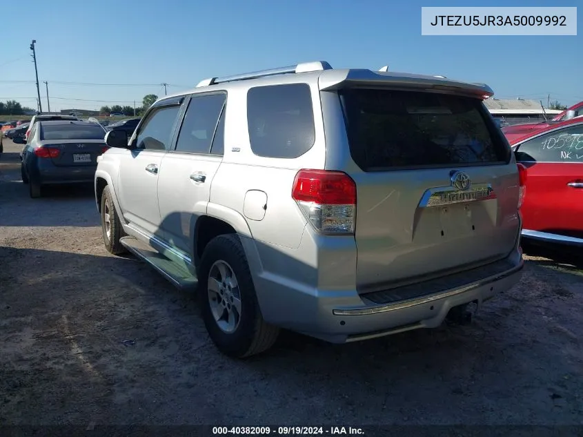 2010 Toyota 4Runner Sr5 V6 VIN: JTEZU5JR3A5009992 Lot: 40382009