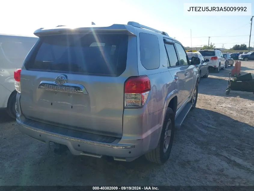 2010 Toyota 4Runner Sr5 V6 VIN: JTEZU5JR3A5009992 Lot: 40382009