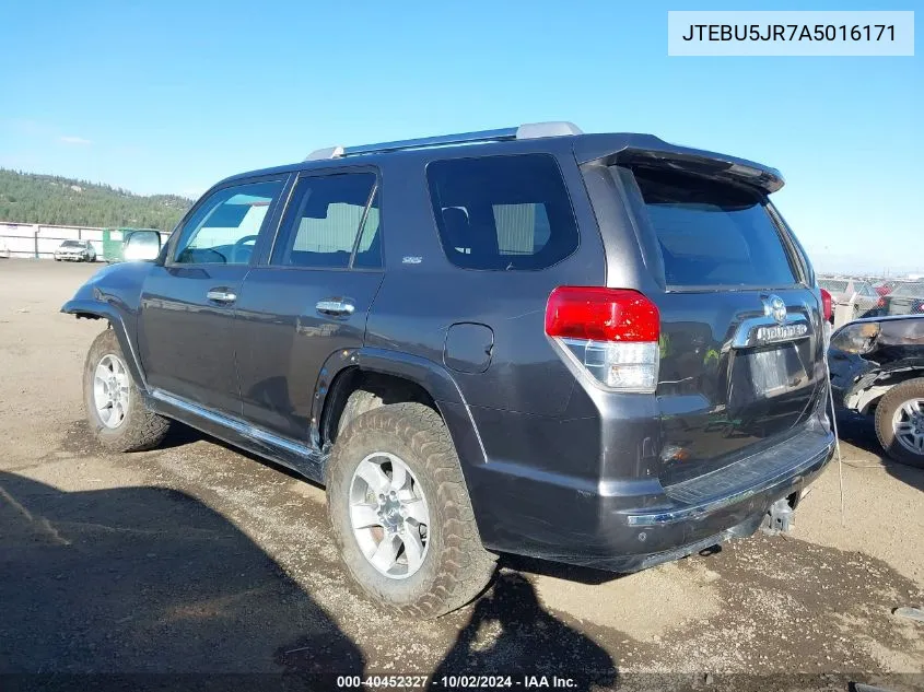 2010 Toyota 4Runner Sr5 V6 VIN: JTEBU5JR7A5016171 Lot: 40452327