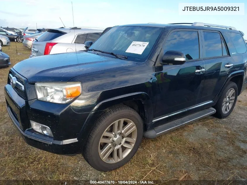 2010 Toyota 4Runner Limited V6 VIN: JTEBU5JR9A5009321 Lot: 40477670