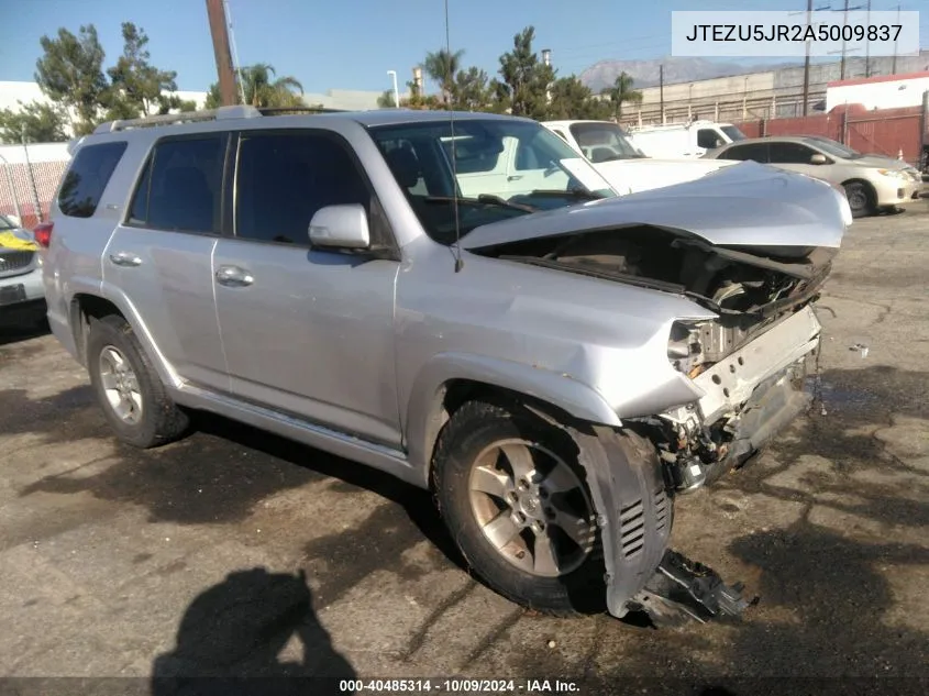 2010 Toyota 4Runner Sr5 V6 VIN: JTEZU5JR2A5009837 Lot: 40485314