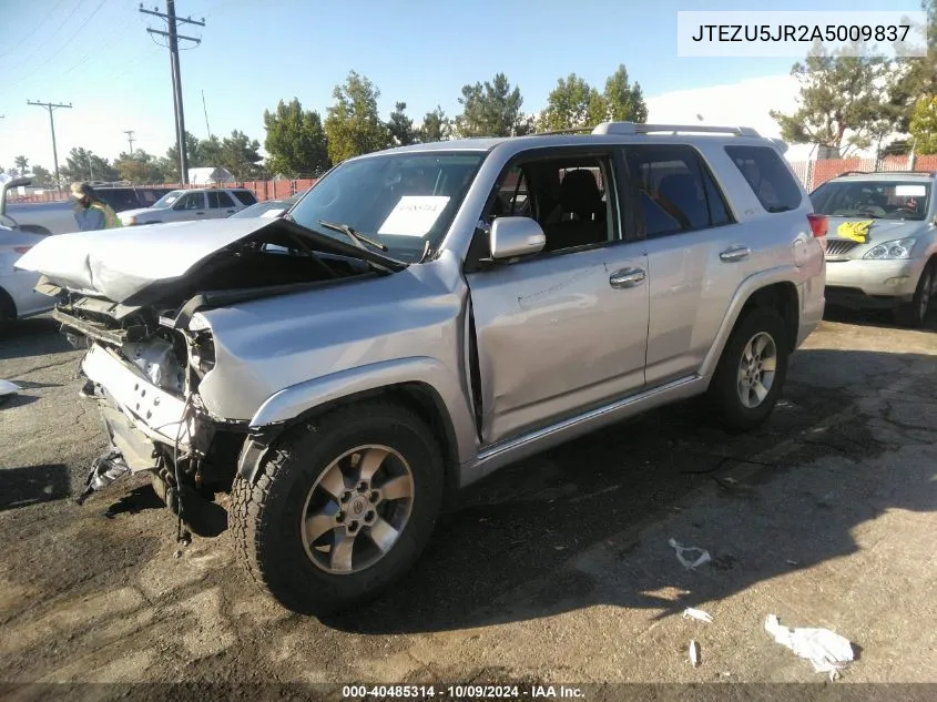 JTEZU5JR2A5009837 2010 Toyota 4Runner Sr5 V6