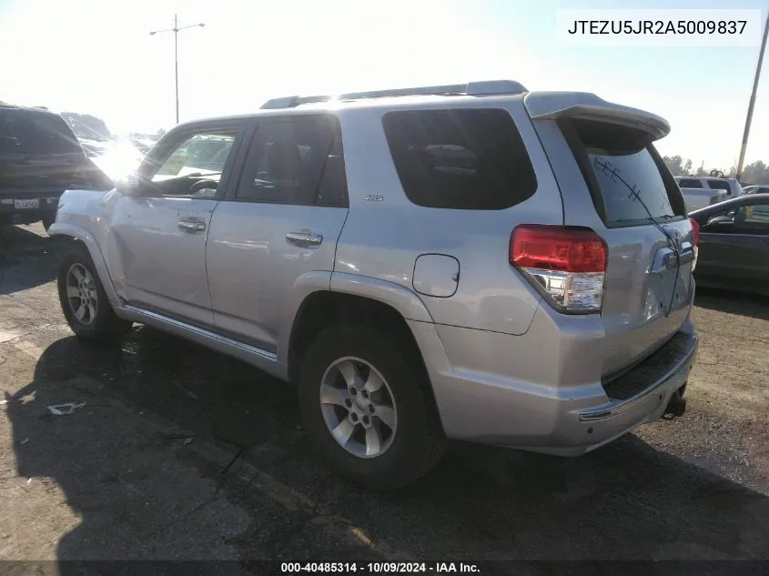 JTEZU5JR2A5009837 2010 Toyota 4Runner Sr5 V6