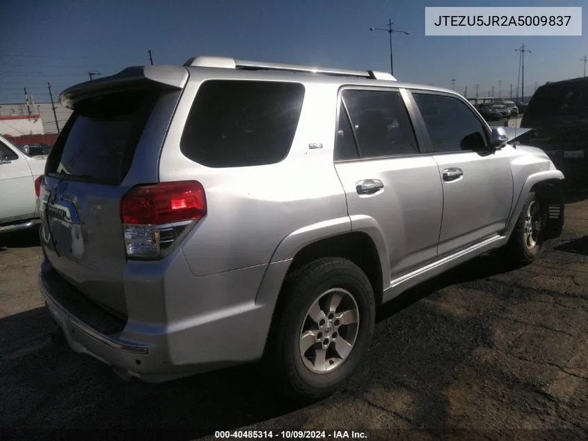 2010 Toyota 4Runner Sr5 V6 VIN: JTEZU5JR2A5009837 Lot: 40485314