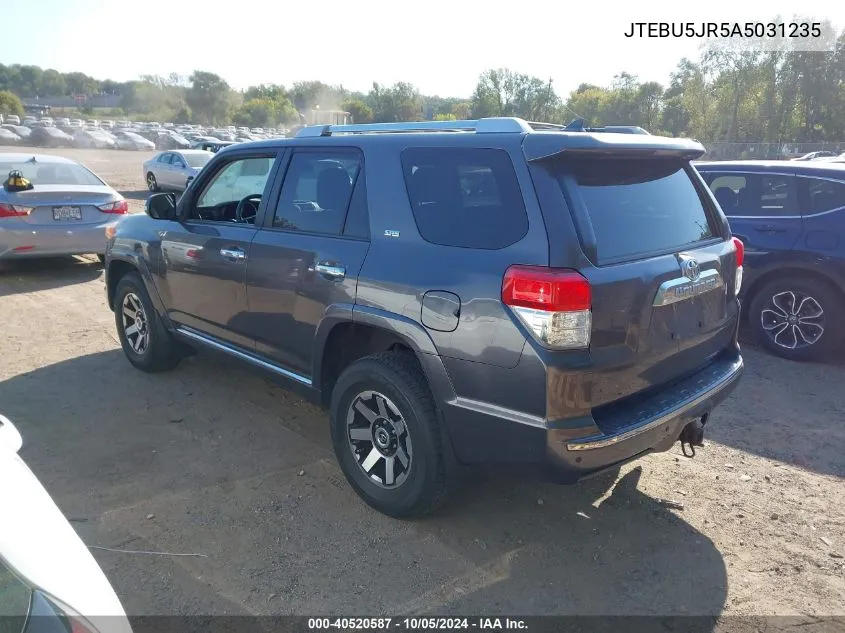 JTEBU5JR5A5031235 2010 Toyota 4Runner Sr5 V6