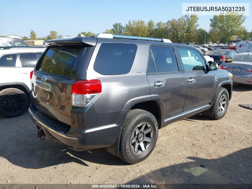 2010 Toyota 4Runner Sr5 V6 VIN: JTEBU5JR5A5031235 Lot: 40520587