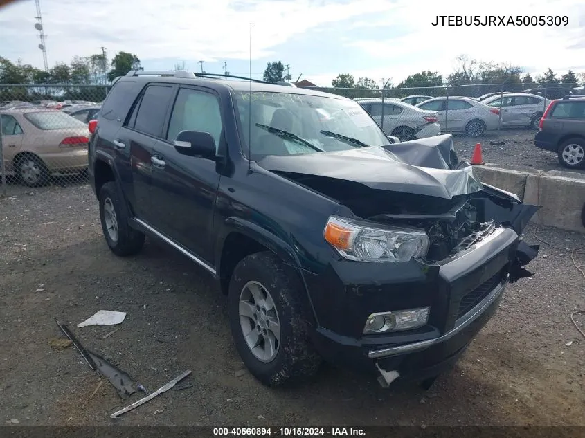 2010 Toyota 4Runner Sr5 V6 VIN: JTEBU5JRXA5005309 Lot: 40560894