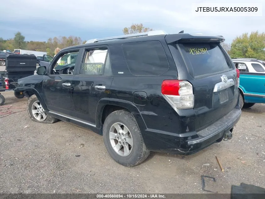 2010 Toyota 4Runner Sr5 V6 VIN: JTEBU5JRXA5005309 Lot: 40560894