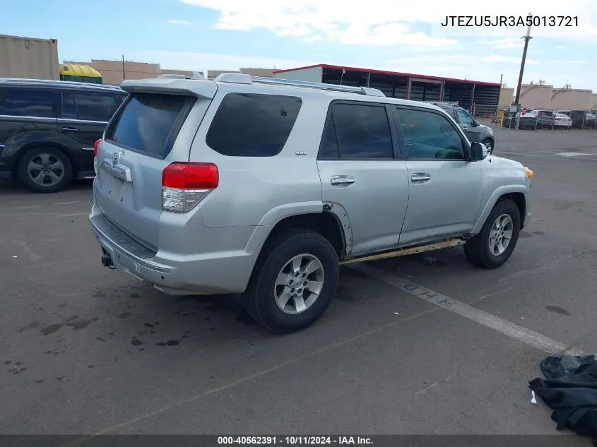 2010 Toyota 4Runner Limited V6/Sr5 V6 VIN: JTEZU5JR3A5013721 Lot: 40562391