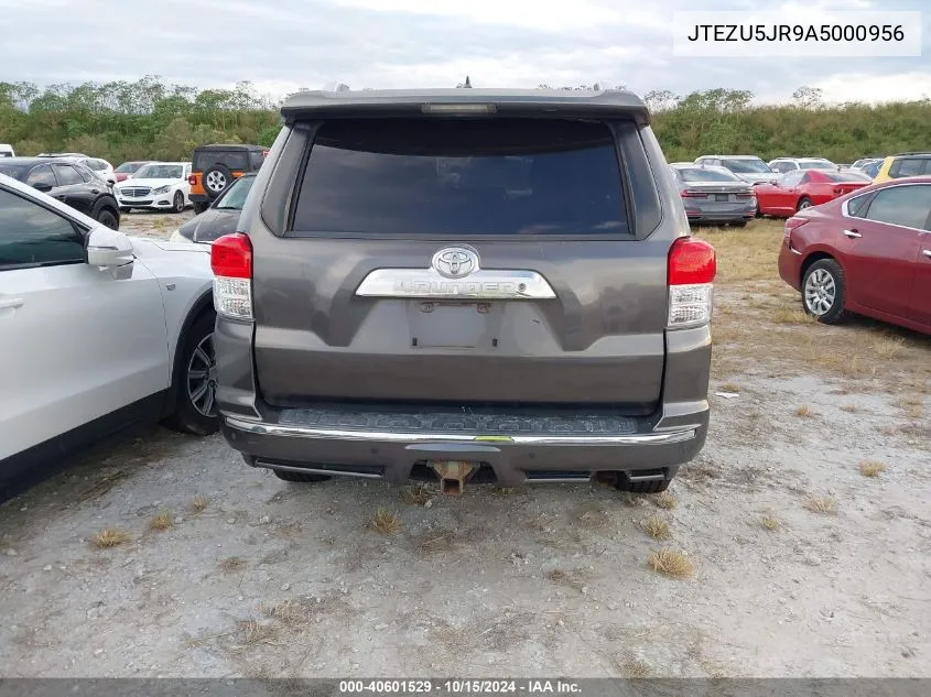 2010 Toyota 4Runner Sr5 V6 VIN: JTEZU5JR9A5000956 Lot: 40601529