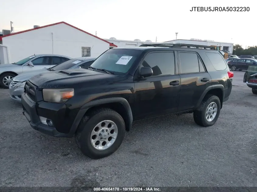 2010 Toyota 4Runner Trail V6 VIN: JTEBU5JR0A5032230 Lot: 40654170