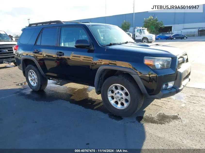 2010 Toyota 4Runner Trail V6 VIN: JTEBU5JR9A5016947 Lot: 40767475