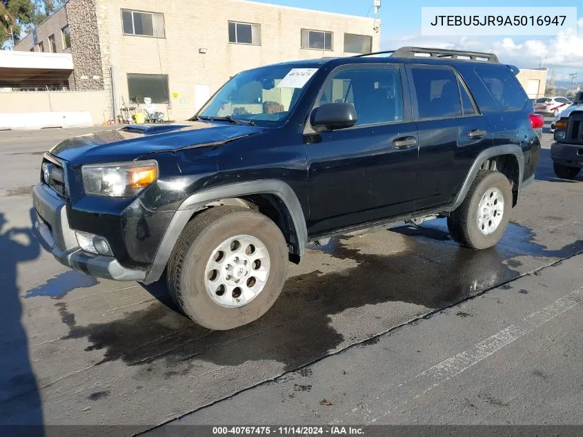 2010 Toyota 4Runner Trail V6 VIN: JTEBU5JR9A5016947 Lot: 40767475