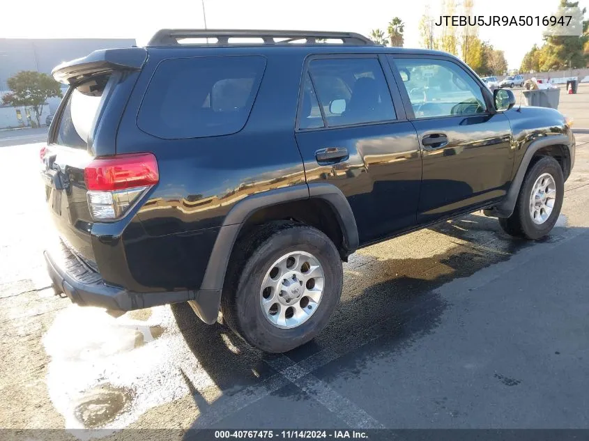 2010 Toyota 4Runner Trail V6 VIN: JTEBU5JR9A5016947 Lot: 40767475