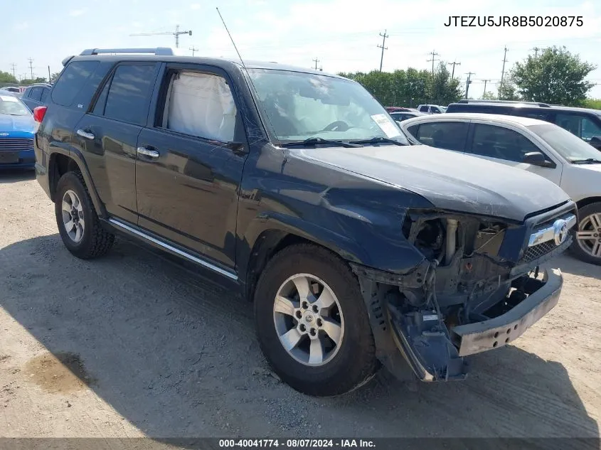 2011 Toyota 4Runner Sr5 V6 VIN: JTEZU5JR8B5020875 Lot: 40041774