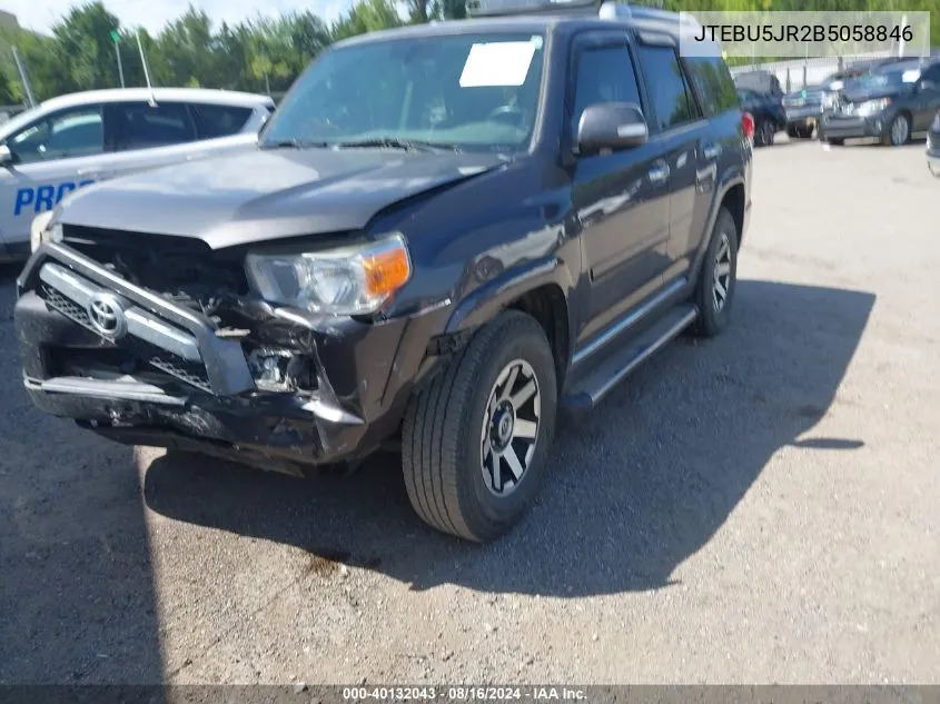 2011 Toyota 4Runner Sr5 V6 VIN: JTEBU5JR2B5058846 Lot: 40132043