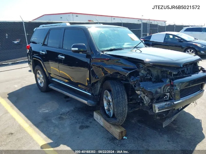 2011 Toyota 4Runner Sr5 V6 VIN: JTEZU5JR6B5021572 Lot: 40168353