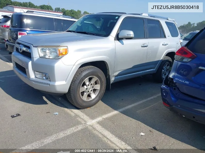 JTEZU5JR8B5030418 2011 Toyota 4Runner Sr5 V6