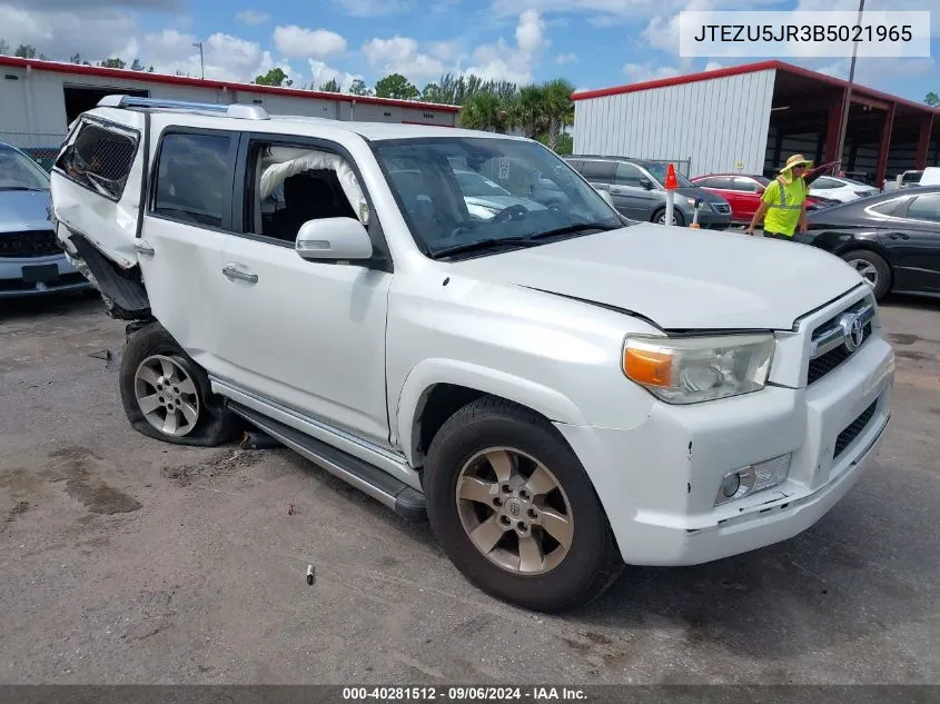 2011 Toyota 4Runner Sr5 V6 VIN: JTEZU5JR3B5021965 Lot: 40281512