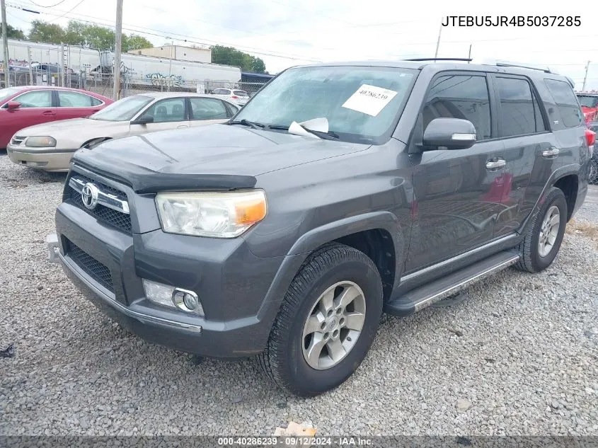 2011 Toyota 4Runner Sr5 V6 VIN: JTEBU5JR4B5037285 Lot: 40286239