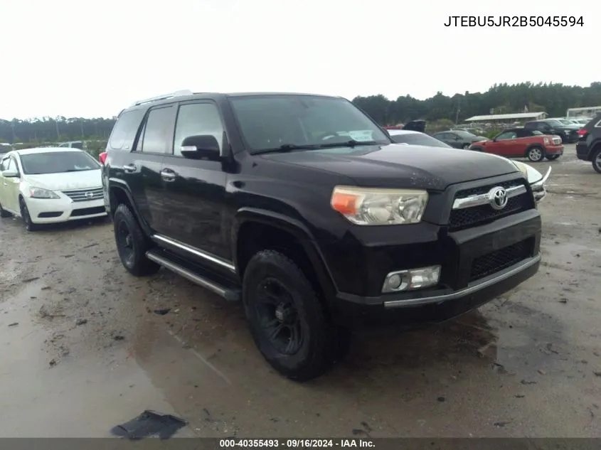 2011 Toyota 4Runner Sr5 V6 VIN: JTEBU5JR2B5045594 Lot: 40355493