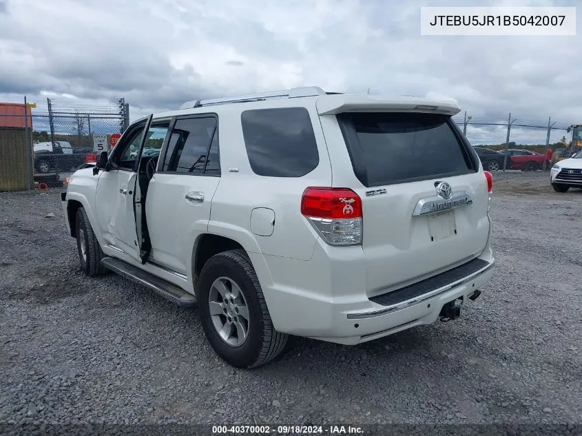 JTEBU5JR1B5042007 2011 Toyota 4Runner Sr5 V6