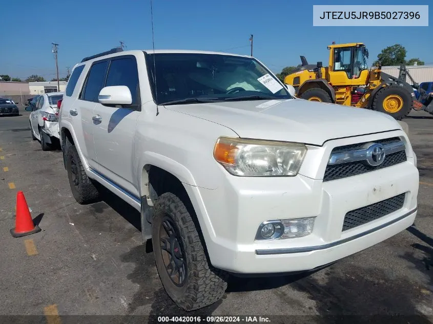 2011 Toyota 4Runner Sr5 V6 VIN: JTEZU5JR9B5027396 Lot: 40420016