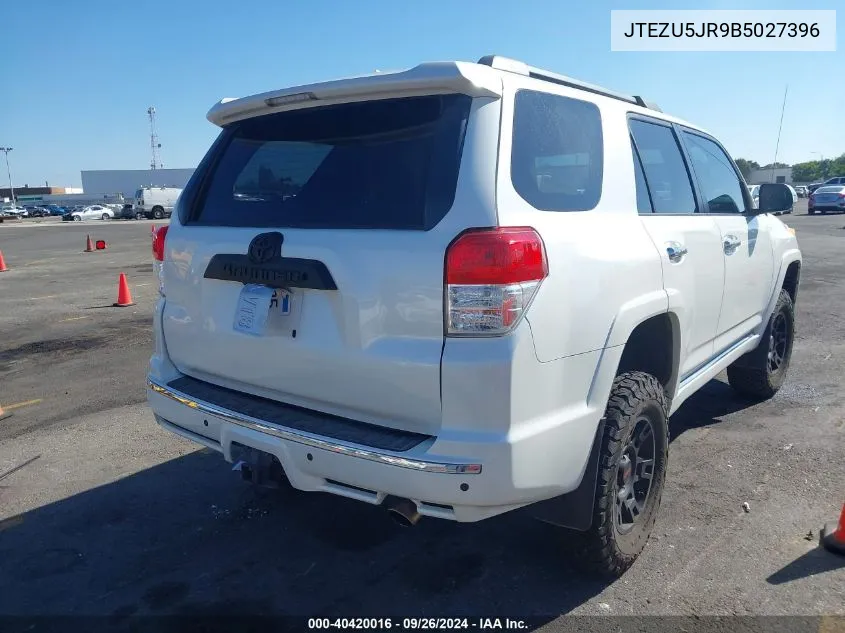 2011 Toyota 4Runner Sr5 V6 VIN: JTEZU5JR9B5027396 Lot: 40420016