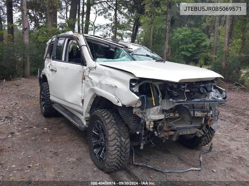 2011 Toyota 4Runner Limited V6 VIN: JTEBU5JR0B5069571 Lot: 40458974