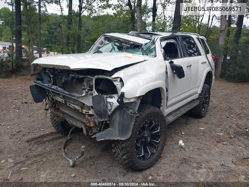 2011 Toyota 4Runner Limited V6 VIN: JTEBU5JR0B5069571 Lot: 40458974